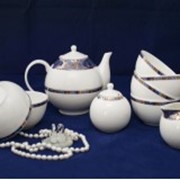 Чайный казахский сервиз на 6 персон Тамерлан фото