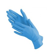 Перчатки нитриловые XS (100 шт.) голубые Wally Plastic фото
