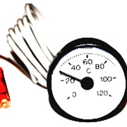 Термометр круглый SVT 37 P 0-120° белый с капиляром 1м фото