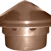 Вентиляционный грибок (колпак, выпуск, зонт) коричневый в трубу 110 мм фото