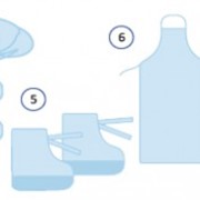 Комплект одежды хирургической для персонала на операцию кесарево сечения. КОХпк фото