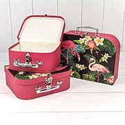 Коробка подарочная-чемодан OMG, “Фламинго“, 200 х150 х85, 2201 фотография