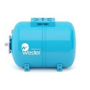 Мембранный бак для водоснабжения горизонтальный Wester Premium WAO80