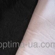 Флис отделочный белый черный 180г\м фото
