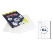 Этикетки MEGA Label (48,5*16,9мм, белые, 64шт. на листе A4, 25 листов)