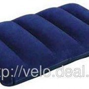 Флокированная подушка Intex 68672 для надувных кроватей, матрасов Fabric pillow royal blue фотография