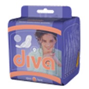 Прокладки diva для критических дней COMFORT Dry с целлюлозой и сеточкой фото