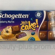 Schogetten Let's Cake Blueberry Muffin, Шугеттен Шоколад Черничный маффин, 100 г