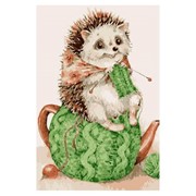 Картина по номерам “Ежик уютный“ размер 20x30 (арт. MC1076) фото