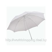 Зонт белый, просветный для фотостудии. 84см. фото