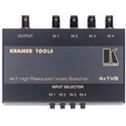 Kramer 4x1VВ. Механический коммутатор 4x1 (разъемы BNC), 400 МГц фотография