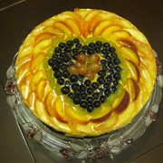 Творожно- фруктовый торт фото