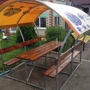 Беседки для дачи Астар, Пион , Тюльпан. Длинна 2 или 3м. Полный комплект с доставкой. АРТ 10-14 фото