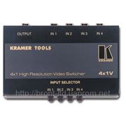 Kramer 4x1V. Механический коммутатор 4x1 (разъемы RCA), 400 МГц фото
