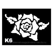 Трафарет для временных тату размер 9*7см(К6) фото