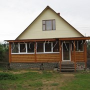 Дом из бревна 150 кв.м. фото