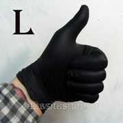 Lister Evolution - Черные нитриловые перчатки с микротекстурой размер L фото