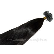 Волосы на капсулах «JessHair» 70см. 01 черный фото