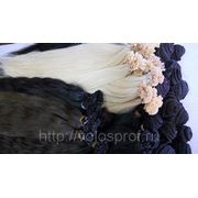 Украинские волосы 50 см на капсулах славянка коричневый №2 фото