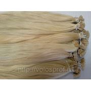 Украинские волосы 50 см на капсулах славянка блонд №613 фото