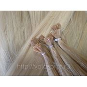 Украинские волосы 50 см на капсулах славянка блонд №16 фото