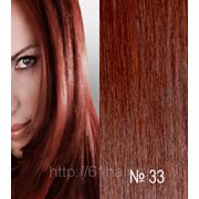 Хвост из натуральных волос 50см (33-темно-рыжий) фотография