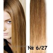 Славянские волосы Hair Talk (One Touch) Набор 40 прядей. Длина 50 см. -коричневый/ блонд- 6/27 фото