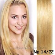 Славянские волосы Hair Talk (One Touch) Набор 40 прядей. Длина 50 см. — русый/ блонд — №14/22 фото