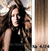 Славянские волосы Hair Talk (One Touch) Набор 40 прядей. Длина 55 см. — коричневый/блонд №4/24 фото