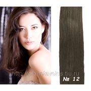 Славянские волосы Hair Talk (One Touch) Набор 40 прядей. Длина 60 см. Пепельный брюнет — №12 фото