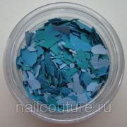 Акрил раскатанный ( моро) 03010001 голубой фото