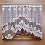 Штора (со шторной лентой), цвет белый, размер 165х340 см фотография