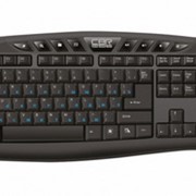 Клавиатура CBR KB-236НМ, 104+ 8 доп. кл., 2-порта USB, USB, черная