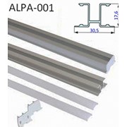 Заглушка пластиковая для профиля Alpa-001