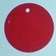 Бирка маркировочная на кабель (красная) фото