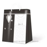 Paw Пакет подарочный “Жених и невеста“ 30х12х41см фото