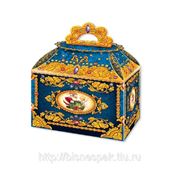 Коробка для новогодних подарков “Сундучок синий“, 1200 г фото