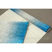 Бумага гофрированная металл-переход 802/2 серебро/голубой фото
