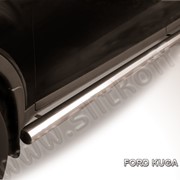 Пороги d76 труба из нержавеющей стали Ford Kuga (2008) FKG008 фото