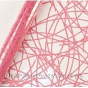 Пленка с цветным рисунком розовый сизаль, ширина 70 см, в рулоне 10 м. фото