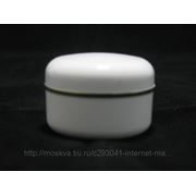 Банка для крема ПЭТ 25 мл. белая с крышкой фото