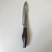 Нож кухонный, большой, ручка дерево фотография