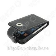 Чехол кожаный для iphone 4/4s Yoobao Executive Leather Case. Цвет: черный фото