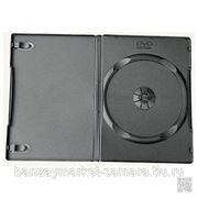 Футляр для 1DVD 9 мм Slim чёрный глянец фото