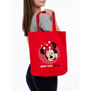 Холщовая сумка «Минни Маус. Best Girl Ever», красная фотография