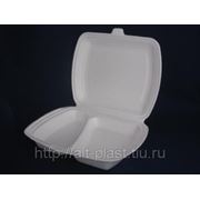 Ланч-бокс 2-секционный (250х210х35) фото