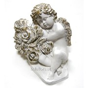 Скульптура “Ангел на букете роз“ Л034 фото