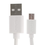Кабель Belsis, microUSB - USB, 1 А, 1 м, белый фото