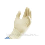 Перчатки медицинские смотровые текстурированные (желтый винил) неопудренные Basic Medical р. M (50пар)