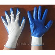Рабочие перчатки с нитриловый покрытием фото